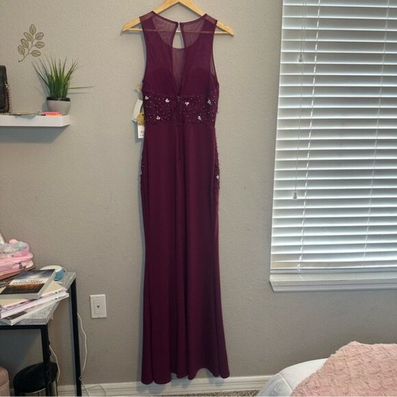 Say Yes To The Prom Womens Illusion Gown Dress Size Small - Picture 3 of 15